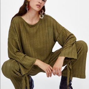 Zara Ribbed Rustic T-shirt